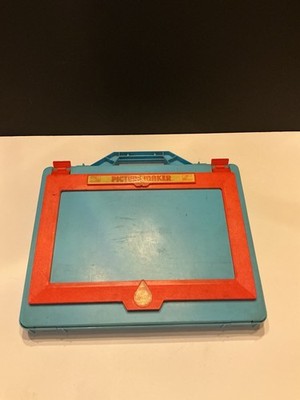 Vintage 1969 Mattel Picture Maker - 4 Stencil Holders, 41 Stencils - Used 