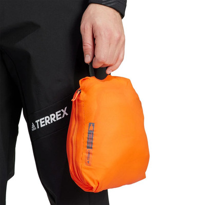 Adidas Terrex TRK Prima Hooded Waterproof Jacket Size M Orange