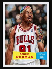2025-26 TOPPS NBA LIVING SET 18 DENNIS RODMAN BULLS PRESALE