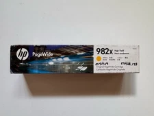 NEW Genuine HP PageWide 982X YELLOW High Yield Toner Ink - T0B29A EXP. 06/2020