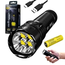Nitecore EX7 Variable Beam Pattern High Performance LED Rechargeable Flashlight 