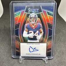 Derek Stingley Jr. Auto Panini Select 2023 SP#/75 Texans Highest Paid CB🔥