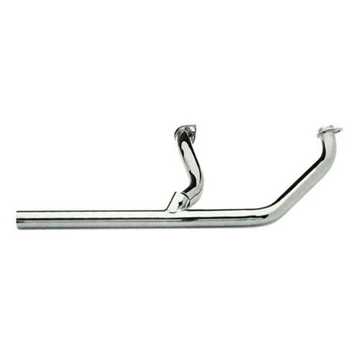 Auspuff 2 in 1 (S-Pipe) Chrom 58-65 Panhead mit hydraulischer Bremse OEM Paughco