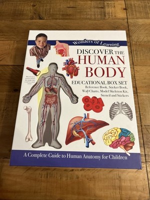 Wunder des Lernens Entdecken Sie den menschlichen Körper Box Set Kit Diagramme Buch Schablone