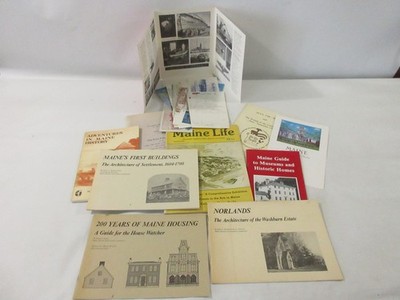 Vintage Maine History Architecture Museums Art Books Magazines Ephemera Lot