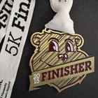 GOLDY'S RUN Running 5K Finisher 2015 Medal MINNESOTA UofM Twin Cities  St Judes  — photo 5