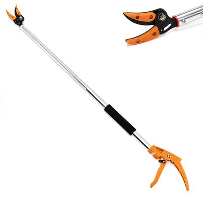 40'' Long Reach Tree Trimmer & Bypass Lopper, Aluminum, Rust-Resistant, 1/2'' Cut