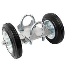 Heavy-Duty Steel Gate Wheel 6" Rubber Rolling Carrier for Driveway, Pack of 1