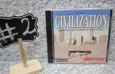 Video Game PC Sid Meier's Civilization 1997 Dos 3.0 #2 NEW SEALED Jewel