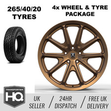 VW Transporter T5-T6.1 Navis Ludis Bronze Alloy Wheels & Tyres 265/40/20
