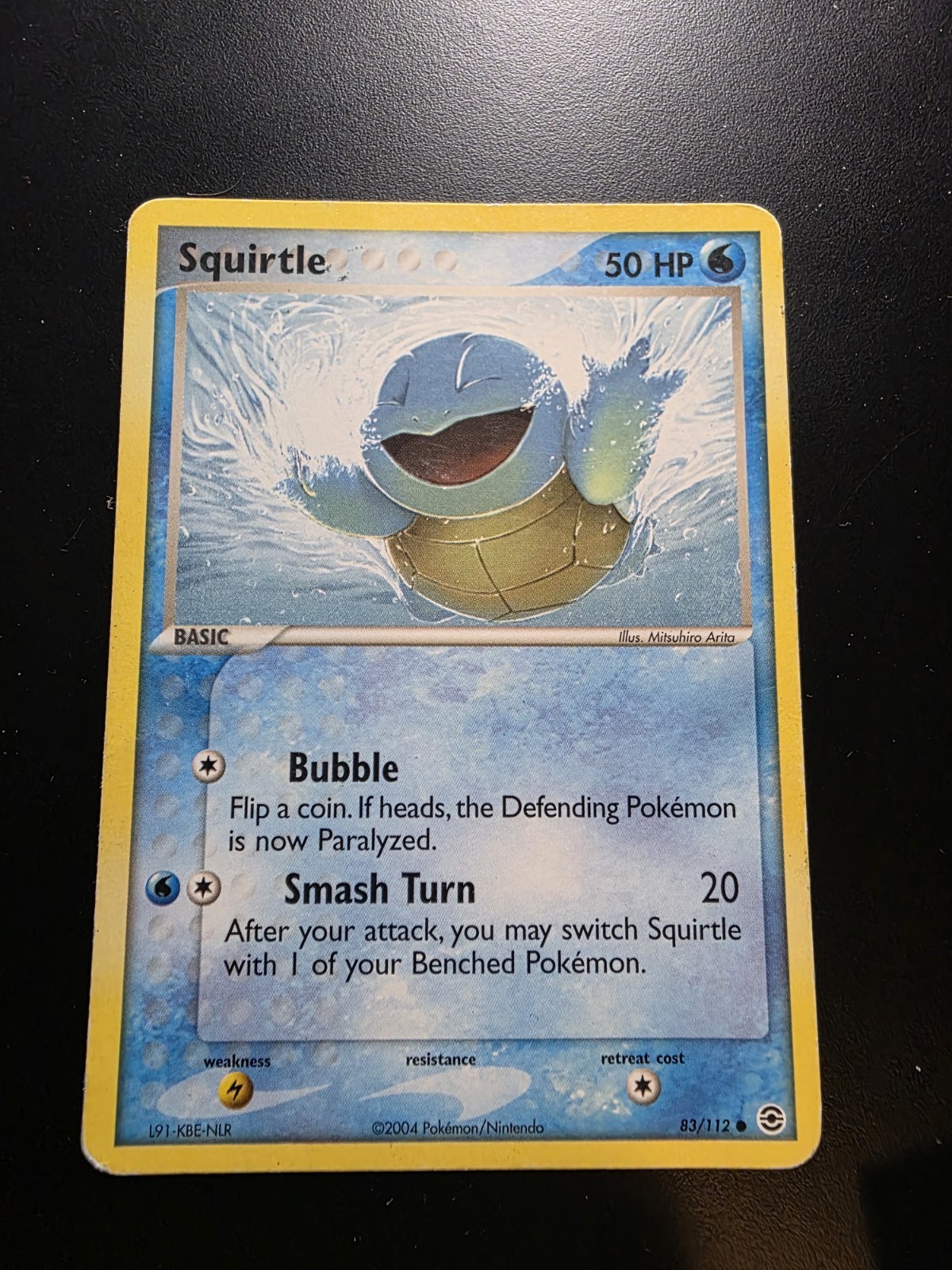 Squirtle 83/112 FireRed & LeafGreen Common Pokemon Card - HP