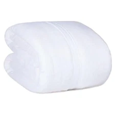 Casual White 90"x96" Full/Queen Plush Blanket, Machine Washable & Skin Friendly