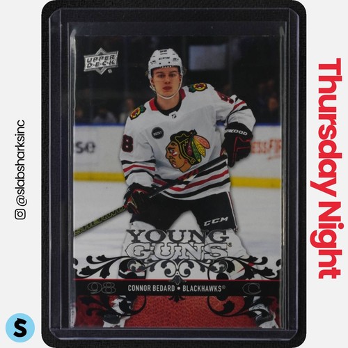 2023 UPPER DECK EXTENDED SERIES #T-47 CONNOR BEDARD RETRO YOUNG GUNS RC