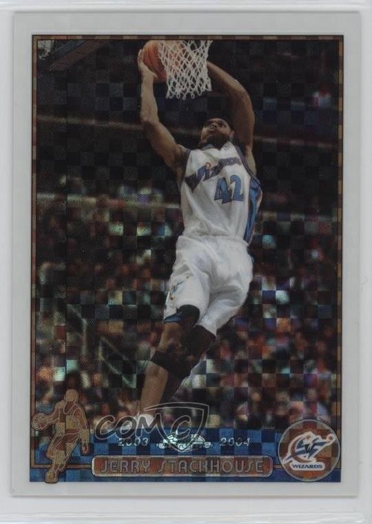 2003-04 Topps Chrome X-Fractor 51/220 Jerry Stackhouse #52 0v7a