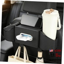 7-in-1 Car Seat Back Organizer, Multifunctional Storage with Cup Holder, Dual