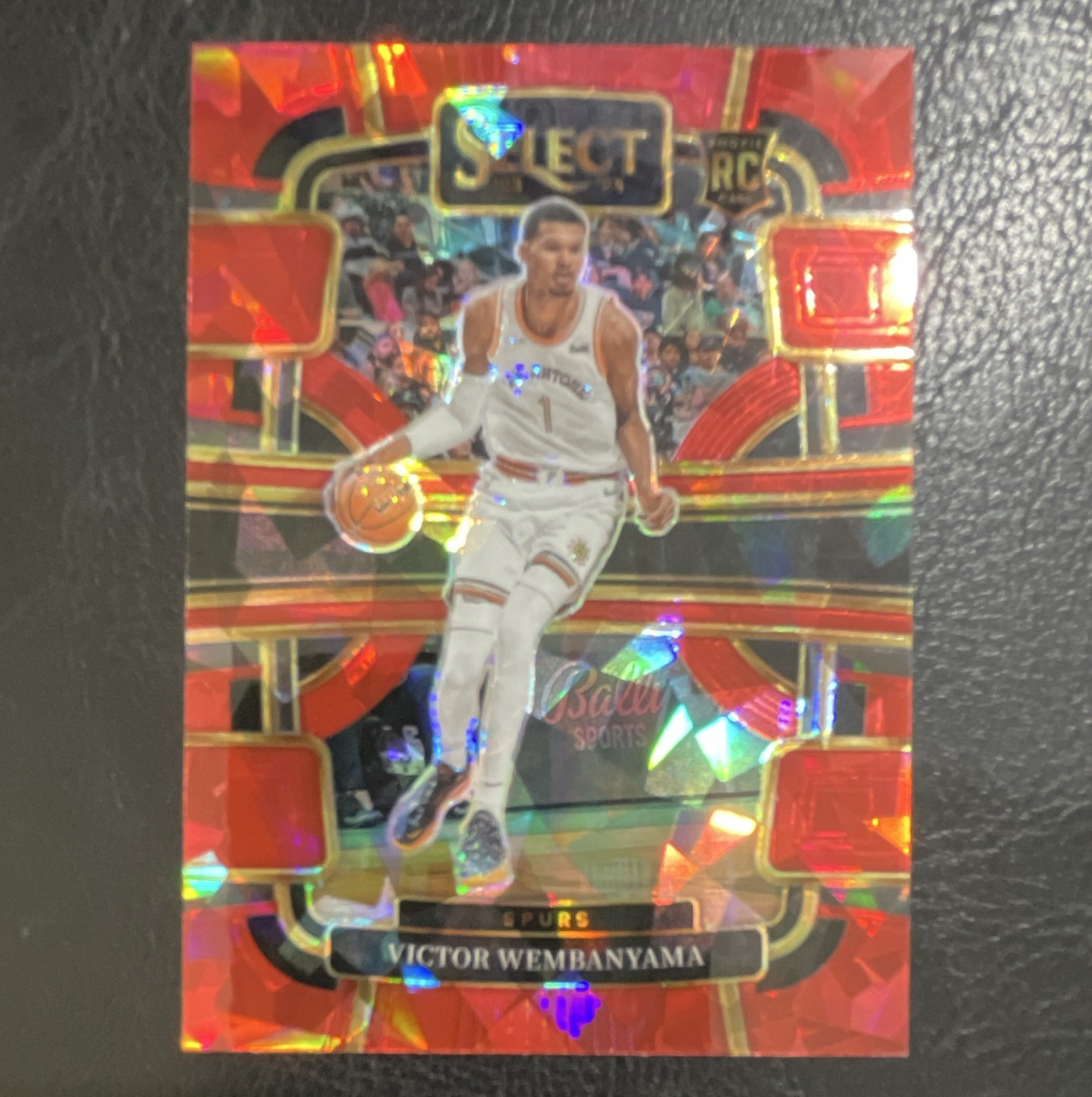 Victor Wembanyama 2023 Select #87 Concourse Red Cracked Ice Price 