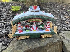 New Bright Holiday Express CANDY DANCER train car 380 series w/ Metal Wheels EC!