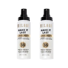 MILANI Make It Last SUNCREEN SPF 30 Finishing Setting Spray LOT OF 2