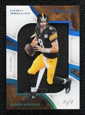 2025 Panini Immaculate Clearly Jerseys Platinum 1/1 Aaron Rodgers #CIJ-AR 09rp