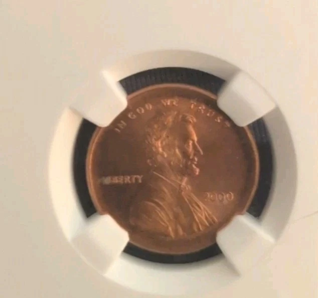 1999/2000P LINCOLN CENT NGC MINT ERROR BROADSTRUCK NORTH EAST ERROR COLLECTION - Image 3 of 4