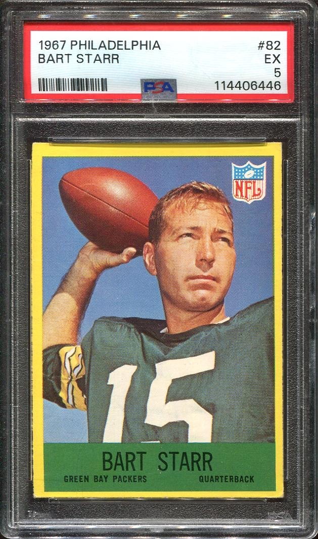 1967 Bart Starr Philadelphia #82 Green Bay Packers PSA 5 EXCELLENT
