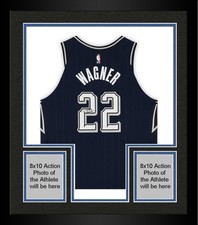 Framed Franz Wagner Magic Signed Magic Navy '23-24 City Edition Authentic Jersey