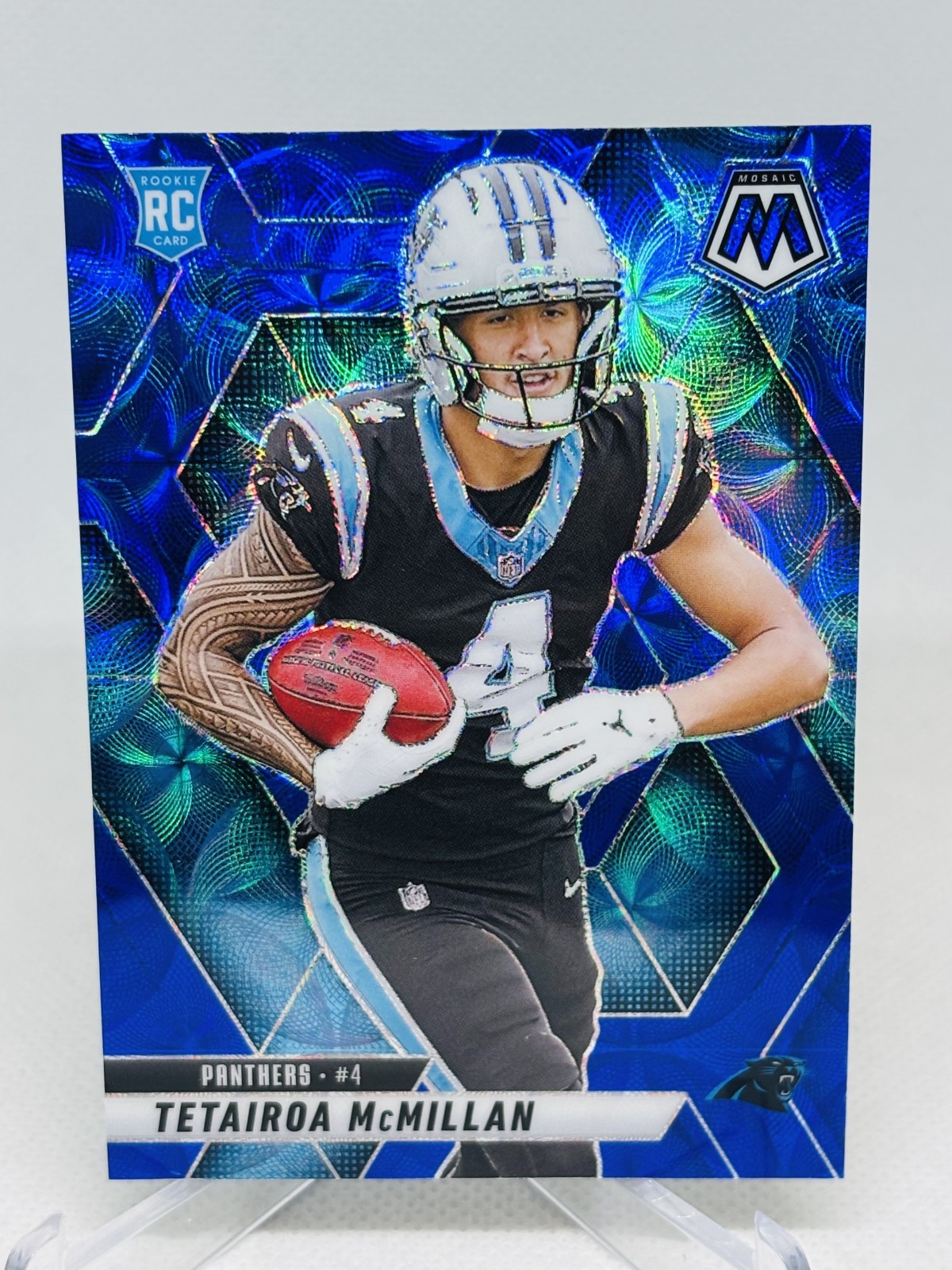 2025 Panini Mosaic TETAIROA MCMILLAN Rookie Blue Scope Prizm #309 (RC) Panthers