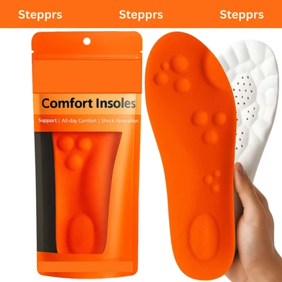 STEPPRS Stepper Comfort Boosting Massage Insoles for Heel & Plantar Fasciitis