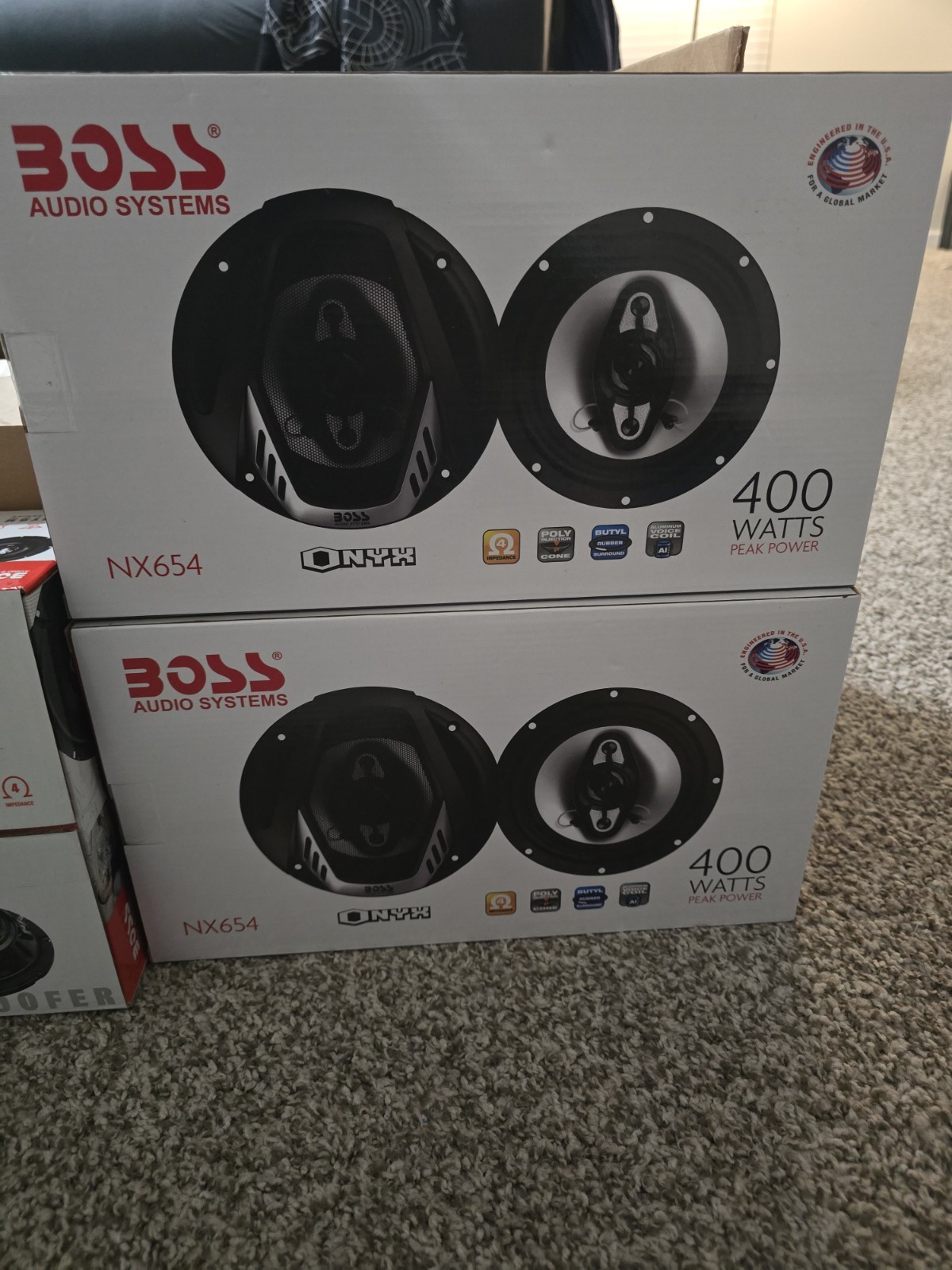 Boss Audio NX654 6.5 Inch 4 Way Stereo Speaker Black And BOS
