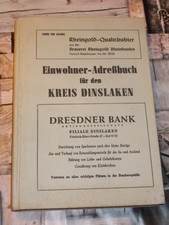 Einwohner Adreßbuch für den Kreis Dinslaken...