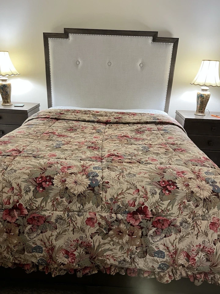 NOVO Edredom Queen Completo Ralph Lauren Coastal Garden Floral 100% Algodão 96"x 97" - Imagem 2 de 4
