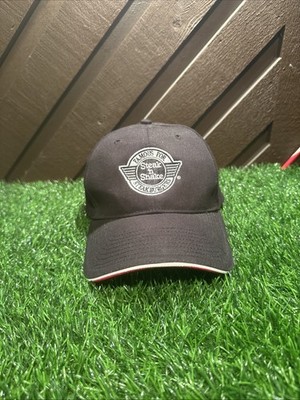Steak n Shake Black Hat Strapback Embroidered Logo ''Famous for Steakburgers'' Cap