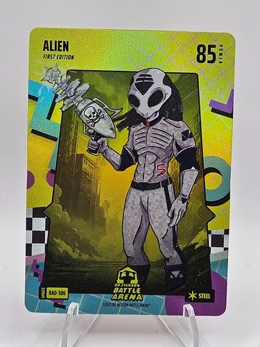 2025 Battle Arena Update 80\'s Rad Steel Battlefoil Alien CJ Abrams #RAD-506