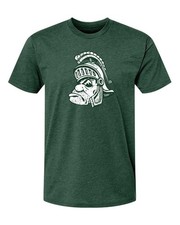Michigan State Apparel Retro Gruff Sparty MSU Spartans Super Soft Premium Heathe