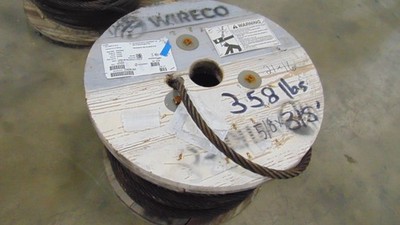 Steel Cable - 5/8'' (DIA) x 315' - Wire Rope Heavy Duty Lifting Securing