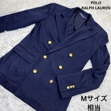 Polo Ralph Lauren Men's Double Navy Brake Blazer Gold Buttons Used