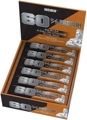 (48,13EUR/kg) Weider - 60% Protein Bar 24 x 45g Riegel, mit neuer Sorte!