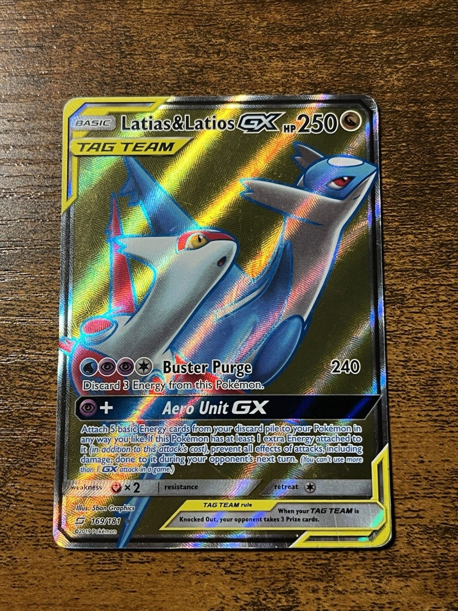 Latias & Latios GX 169/181 Full Art Tag Team Pokemon Card | eBay
