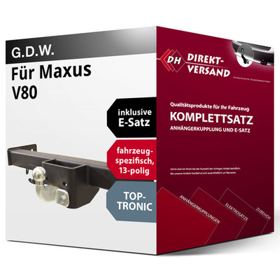 Anhängerkupplung starr + E-Satz 13pol spezifisch für Maxus V80 01.2016-jetzt neu