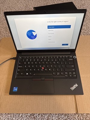 Lenovo E14 Gen 2 ThinkPad Laptop Intel Core I7 1165G7, 16GB RAM 256GB SSD