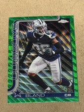 2025 Topps Chrome Daron Bland Green Wave Refractor SP Stamped 31/99 Card 82
