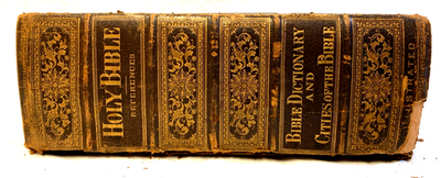 1922年発行 アメリカ 聖書 HOLY BIBLE 洋書 アンティーク Antique 1873 HOLY BIBLE Holman's Edition FAMILY BIBLE Pictorial