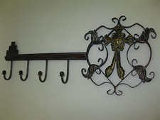 Porte-Clés En Métal Géant Murale 45 Cm Garde-Robe Forge