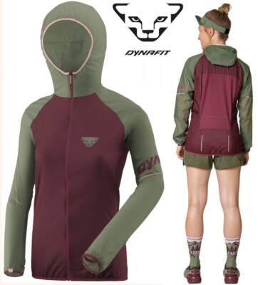 DYNAFIT alpine wind jacket trail run water wind resistant ultralight womens XS