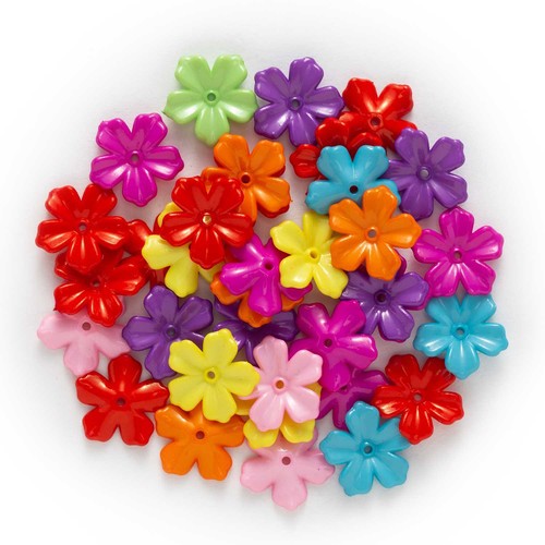 Acrylic Flower Bell Beads Jewelry Making Pendant Earring Necklace Hairpin Brooch - Picture 5 of 6