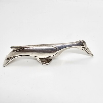 CHRISTOFLE GALLIA ART DECO KNIFE REST PELICAN ANIMAL 1930 SILVER