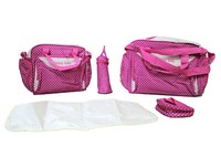 Large 5pcs Baby Nappy Diaper Mummy Hospital Changing Bag Shoulder Handbag.