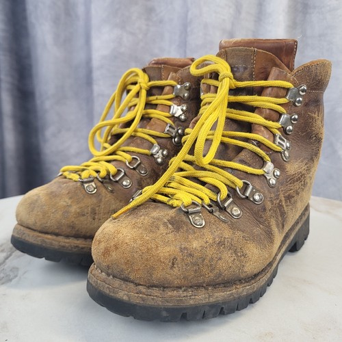 Vintage Asolo Sport Yukon Mountaineering Boots Excellent Men's Size 7 M Brown - 第 6/17 張圖片
