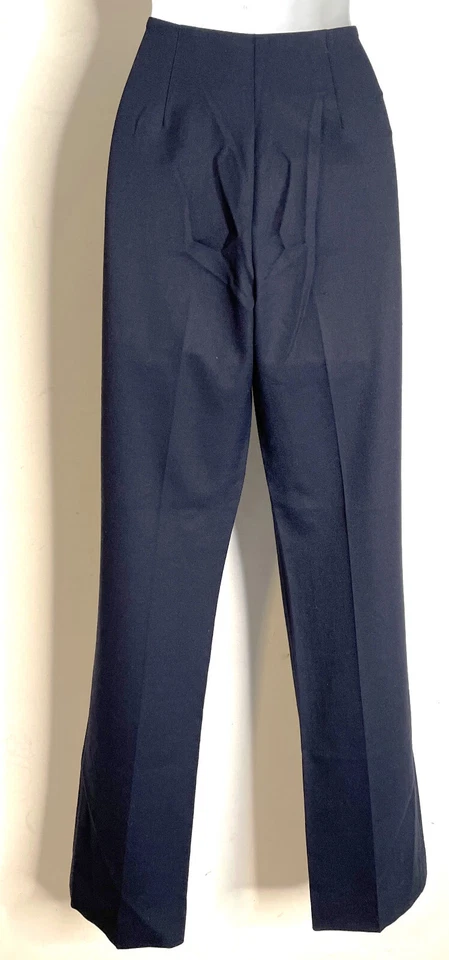 Брюки RALPH LAUREN Black Label темно-синие шерстяная смесь брюки 2 эластичные - Изображение 2 из 4