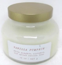 Old East Main, 15 oz. "Vanilla Pumpkin" Jar Candle. New.
